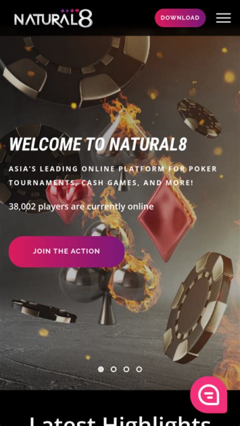 Natural8 casino aplicação